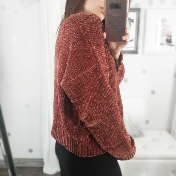 Last1️⃣Cinnamon Chenille Sweater Plush Pullover - Picture 7 of 9